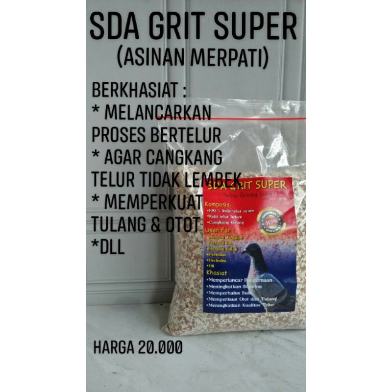 asinan grit merpati
