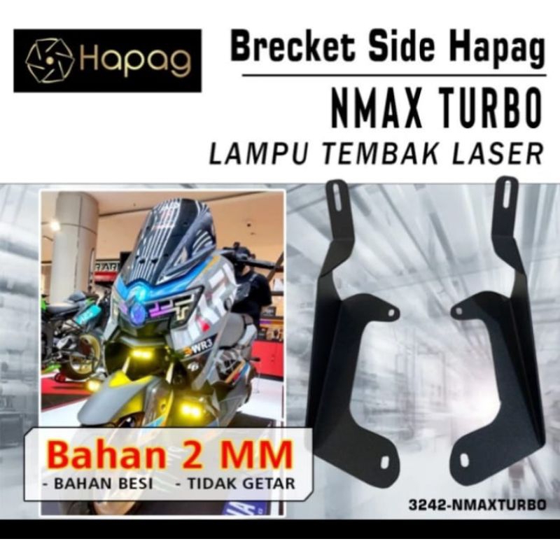 Bracket Side Mini Laser Motor NMAX Turbo New Merk HAPAG