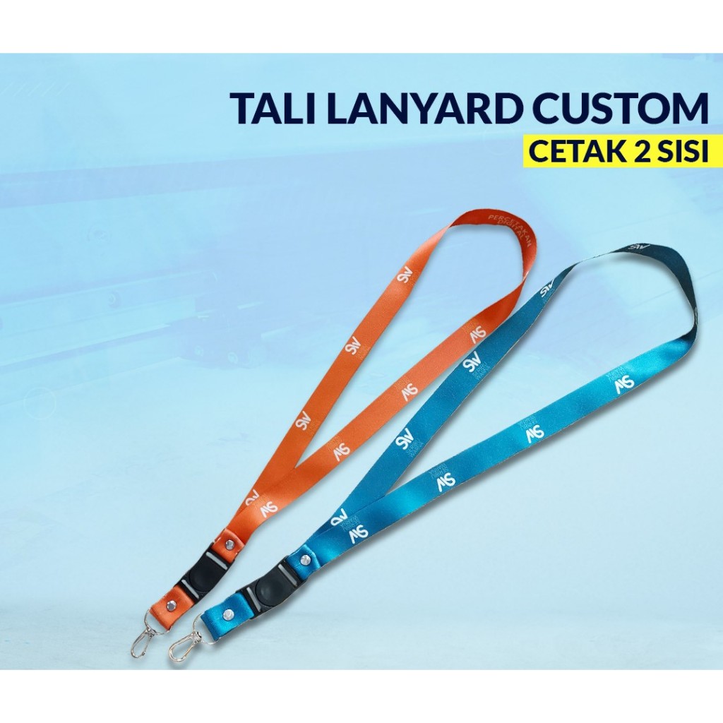

Cetak Lanyard Custom | Print Lanyard I Cetak 2 sisi I Tali ID Card