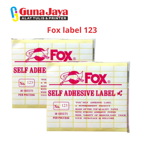 

Fox label 123 - Label perekat fox