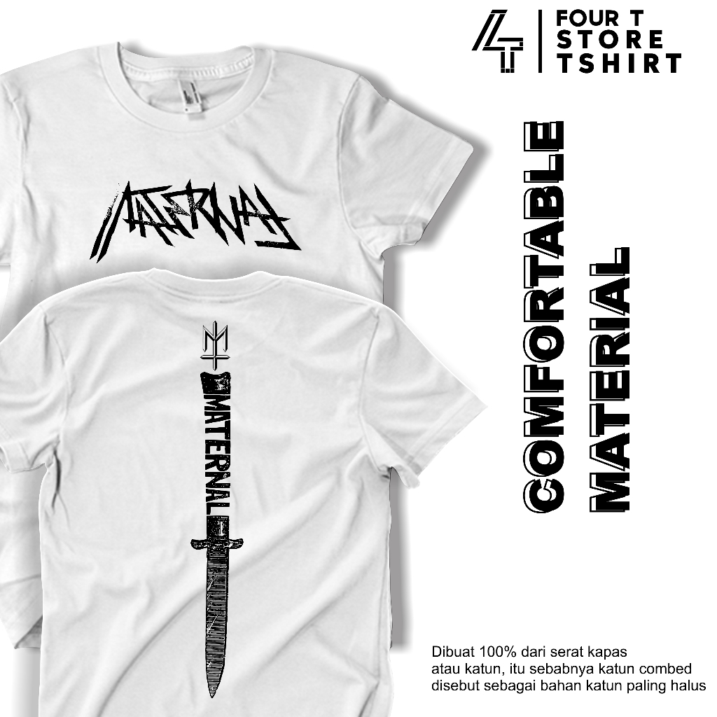 Baju Kaos Maternal Disaster Terbaru Tshirt Distro Keren Street Orang Style Atasan Pria Wanita Dewasa
