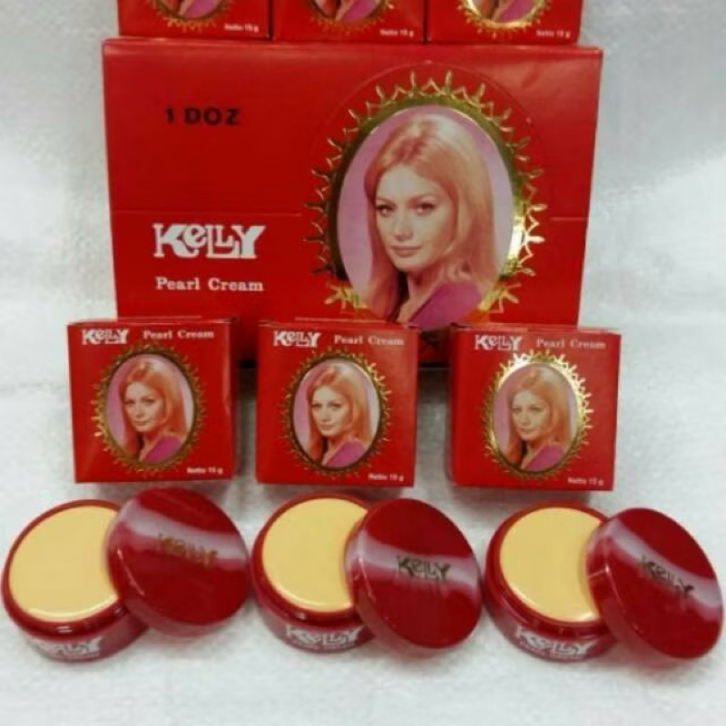 KELLY ARAB Asli uk.15gr /kelly pearl cream wajah original/pengalas bedak kelly