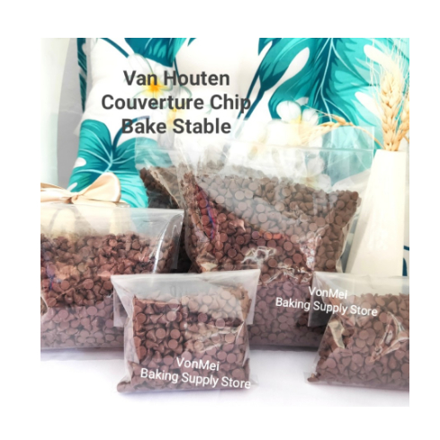 

VAN HOUTEN Bake Stable Dark Choco Chocolate Chip Chips 200 gr Repacked