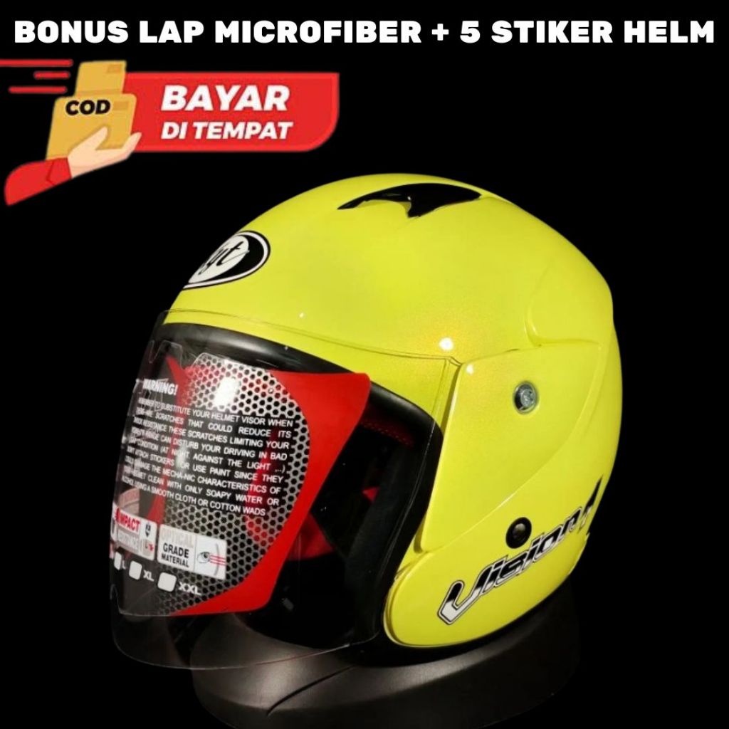 [COD] TERMURAH HELM KYT VISION 1 SNI DOT(GRATIS ONGKIR)