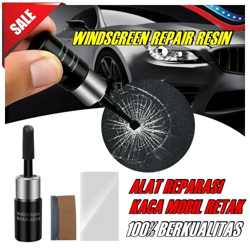 Alat perbaiki kaca mobil retak windscreen repair resin alat penghilang retak kaca mobil lem perbaika