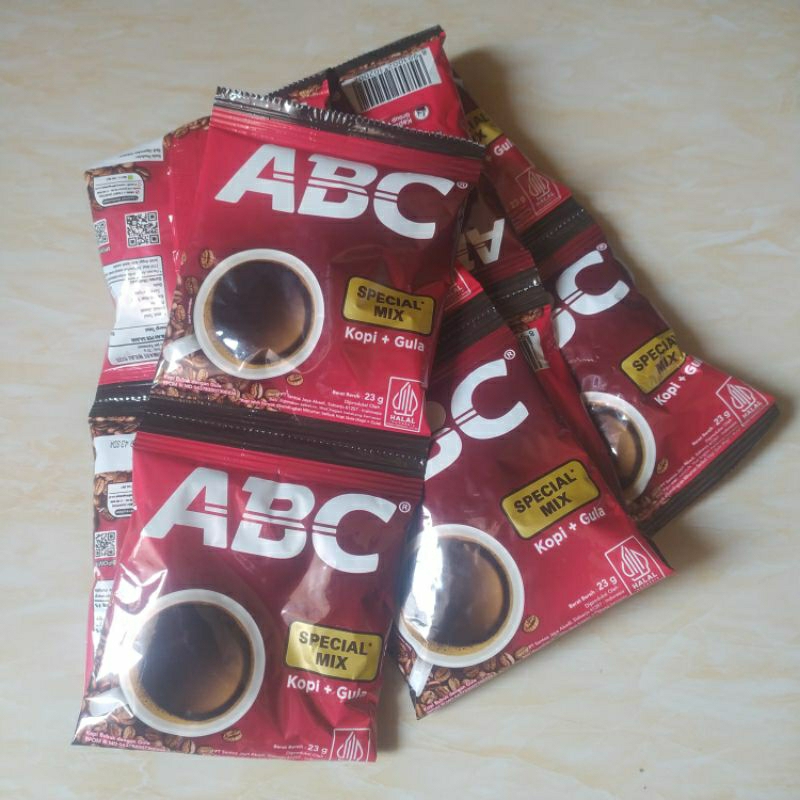 

ABC special mix, kopi+gula isi 10sachet