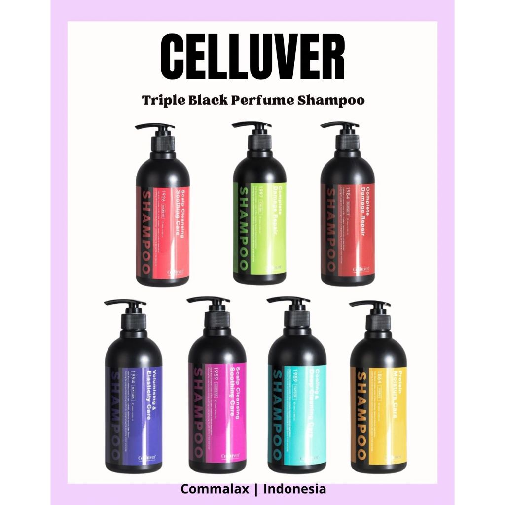 CELLUVER 500ml - Triple Black Perfume Shampoo