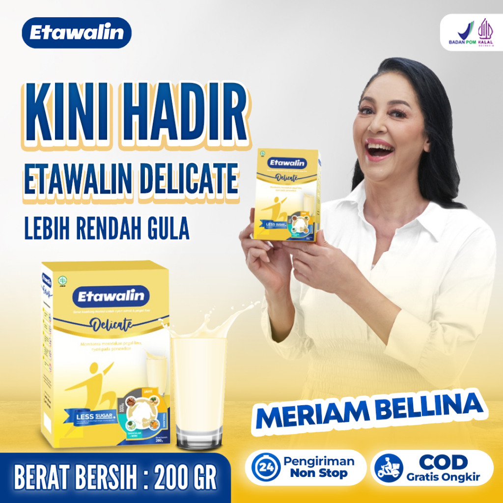 

Etawalin Delicate (Rendah Gula) - Etawalin Susu Kambing Etawa Original Solusi Asam Urat Nyeri Sendi Dan Tulang