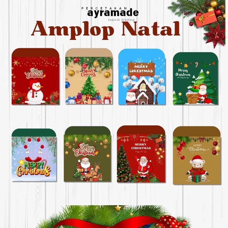 

amplop natal Medium angpao natal angpao merry cristmas gift natal isi 10 pcs