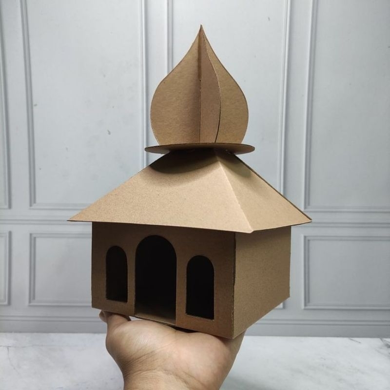

MINIATUR MUSHOLLA DARI KARDUS TUGAS PRAKARYA ATAU PAJANGAN
