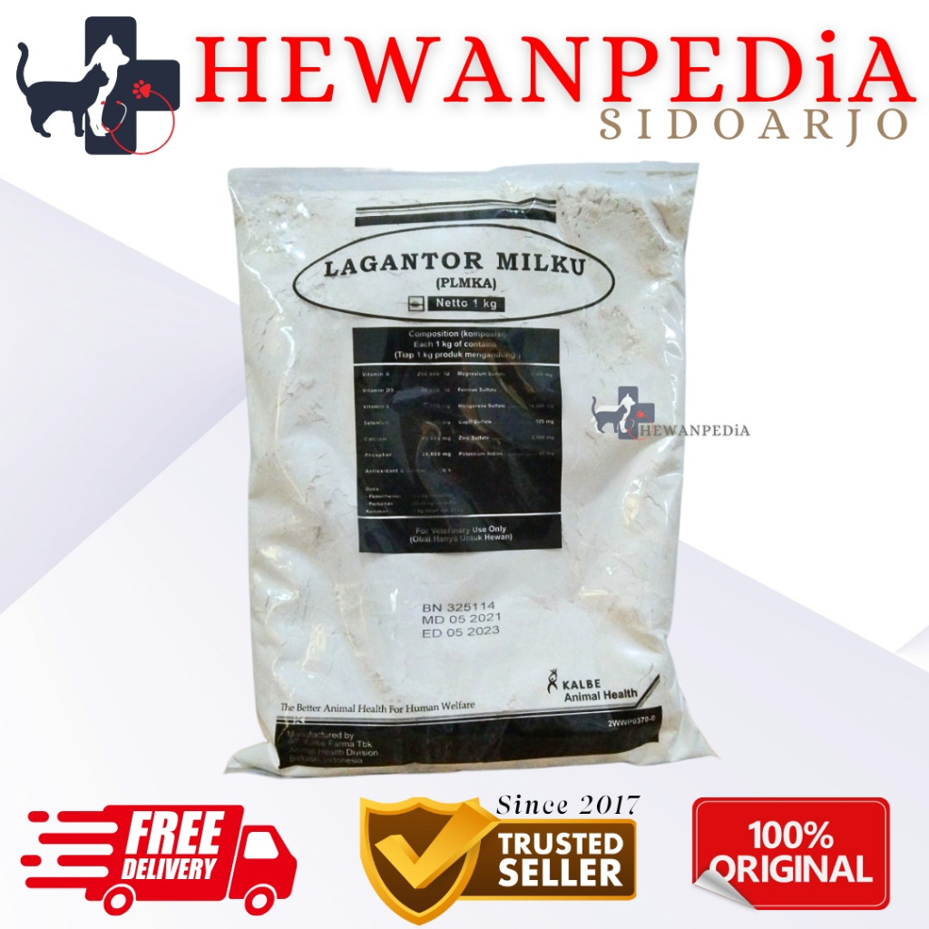 LAGANTOR MILKU 1 Kg Premix Sapi Perah Pakan Ternak kambing Perah