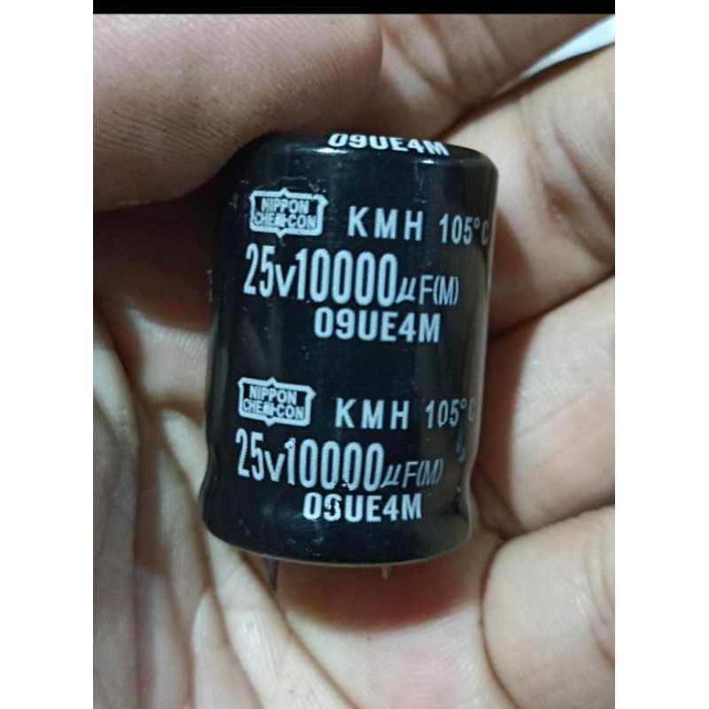kapasitor elco 10000uf 25v nichicon elko 10000 uf 25 volt ORIGINAL