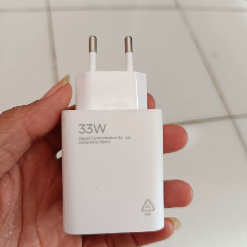 adaptor charger Xiaomi 33 watt  new original copotan bawaan hp