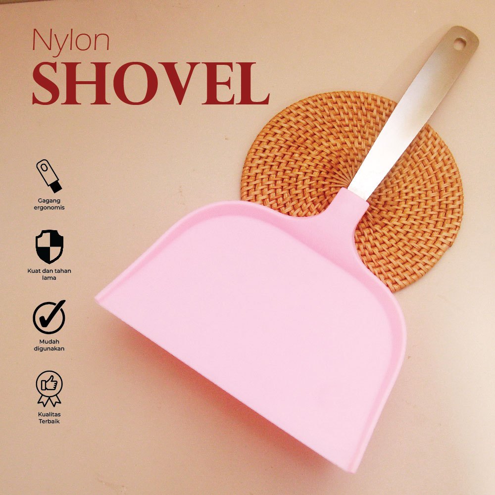 Sutil Silikon Besar Anti Gores Tahan Panas Shovel Besar untuk Martabak Roti Canai