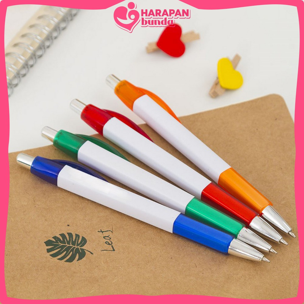 

Pena Plastik 1MM Pen Promosi Segi Empat / Alat Tulis Kantor dan Sekolah / Pulpen Cetekan Souvenir Carinex Harapan Bunda A94