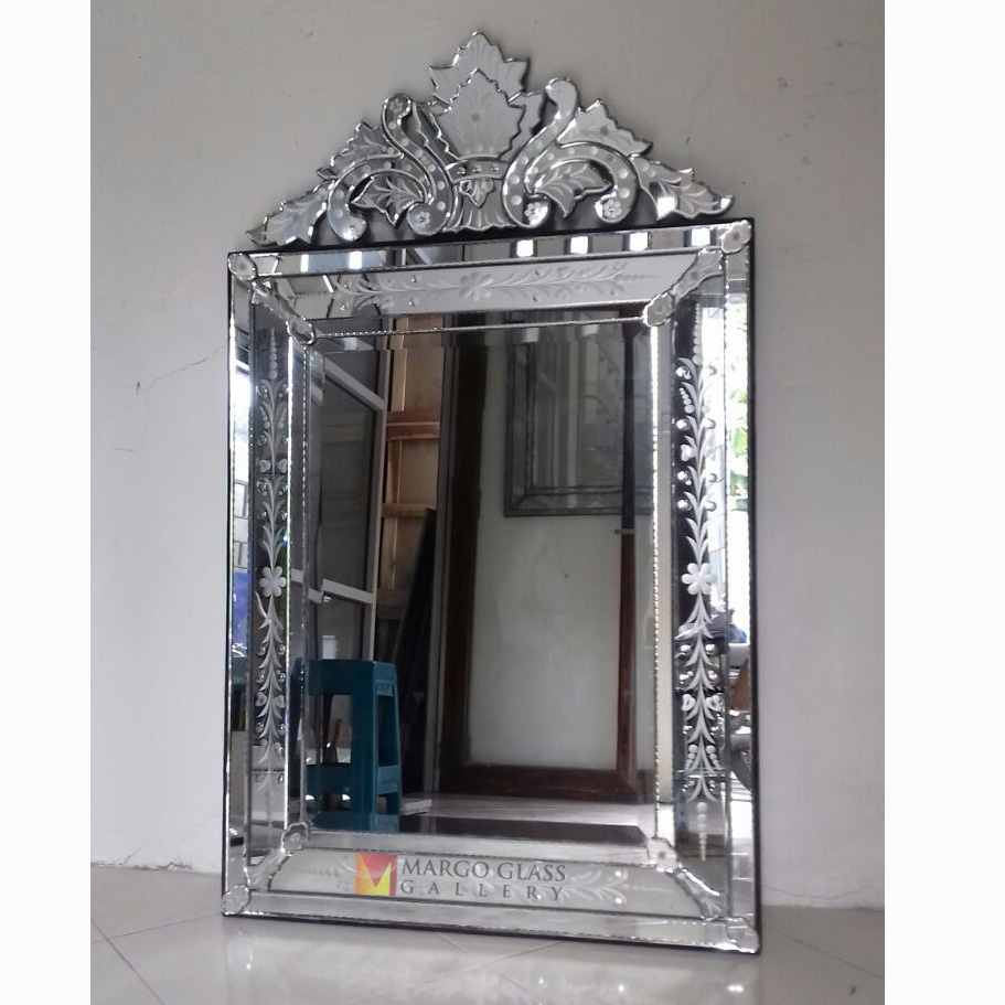Cermin Hias/Cermin Dekorasi Dinding Gantung Ukir Aesthetic/Cermin Venetian Dekorasi Ruang Tamu