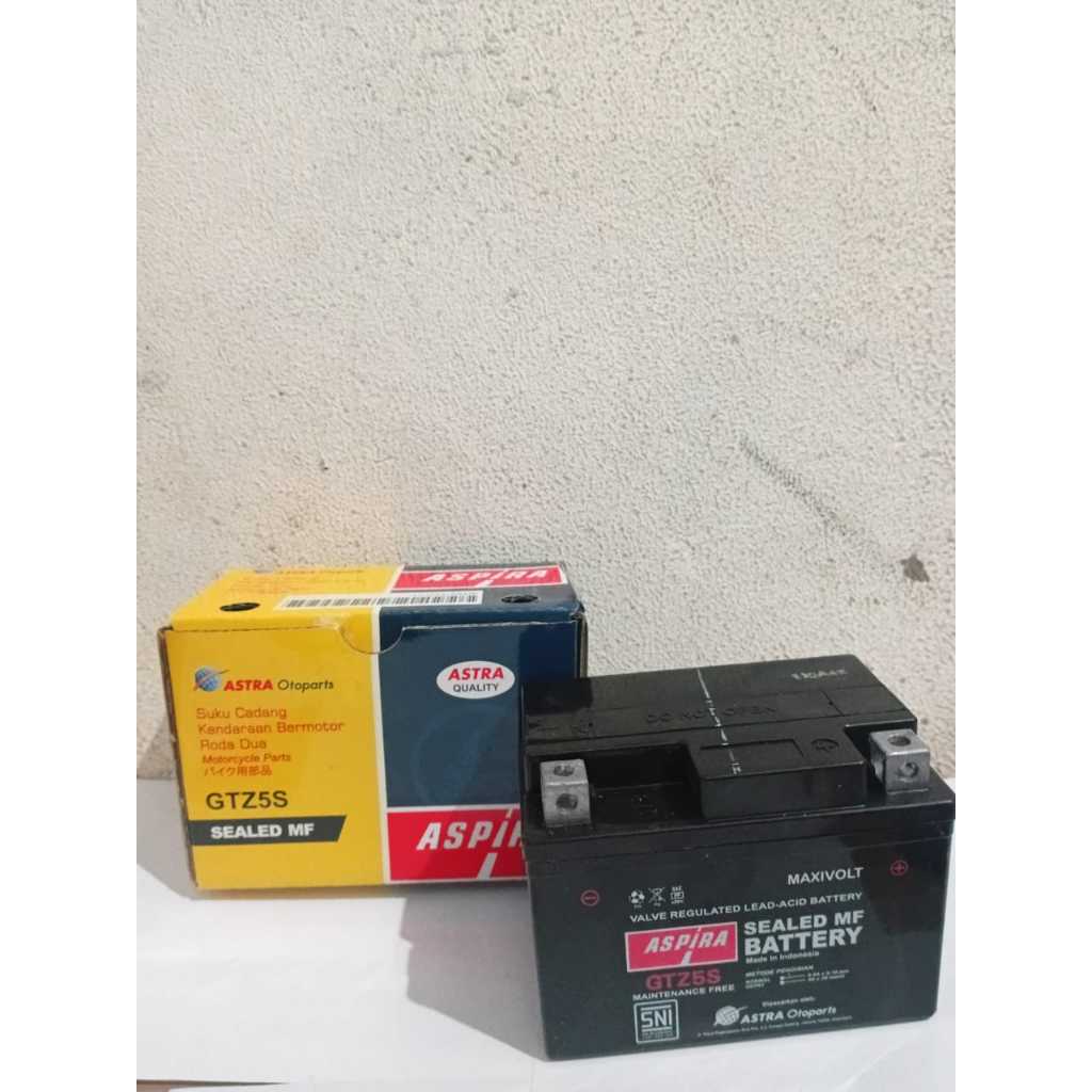 Aki Aspira GTZ5S MF KIT ( FULL KERING) AKi Motor Vario,Mio, Scoopy,SUPRA X 125, KARISMA, GENIO ORIGI