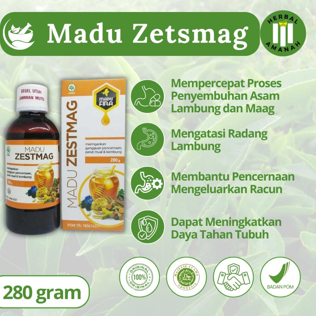 Madu Zestmag Obat Hebal SAKIT Maag Ampuh
