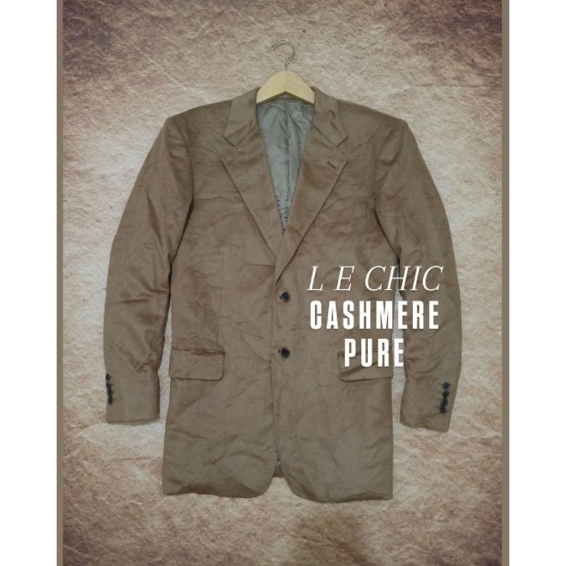 blazer pria suede velvet coklat tan second bekas preloved