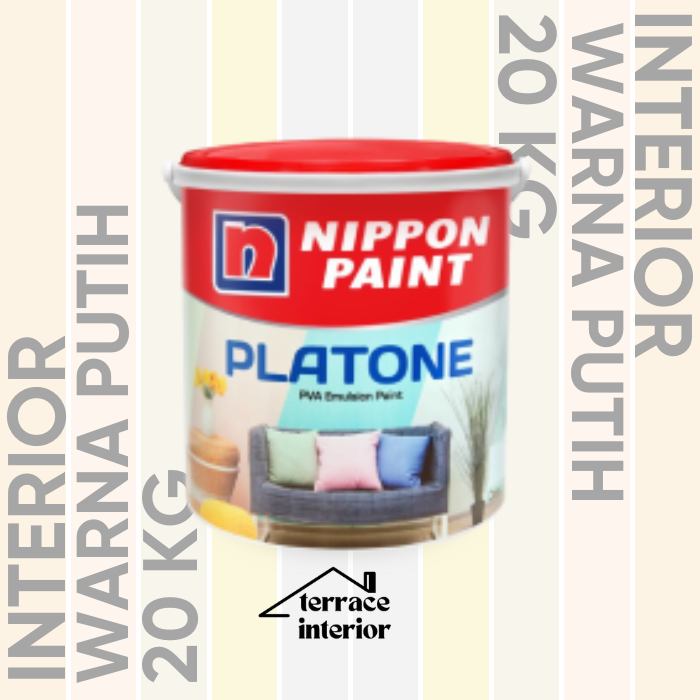 Cat Tembok Interior Nippon Paint Platone Warna Putih 20 KG