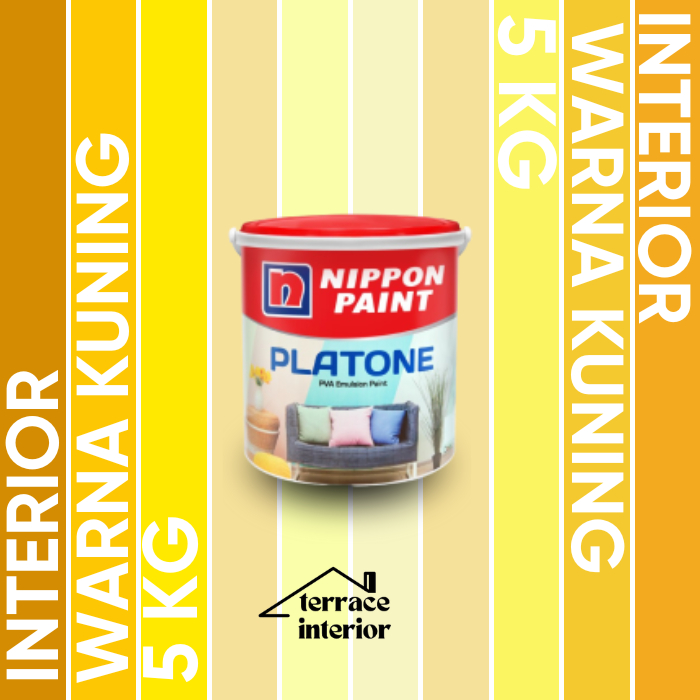 Cat Tembok Interior Nippon Paint Platone Warna Kuning 5 KG