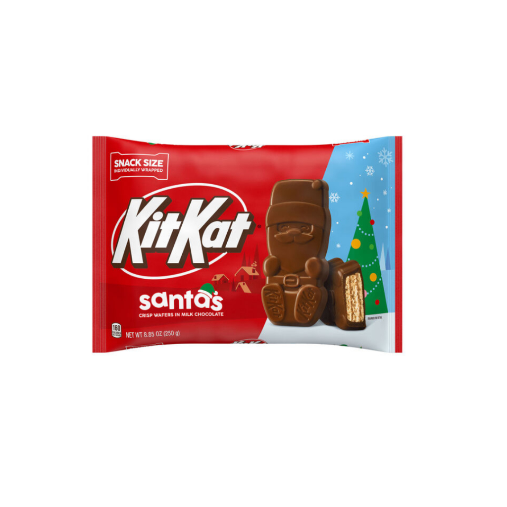 

KIT KAT Kitkat Milk Chocolate Wafer Snack Size Santas Christmas Edition Coklat Natal