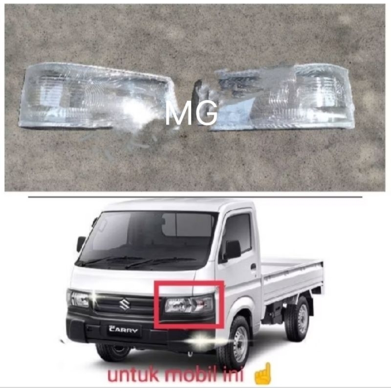 MIKA KACA HEADLAMP LAMPU DEPAN UTAMA SUZUKI NEW CARRY PICK UP TAYO