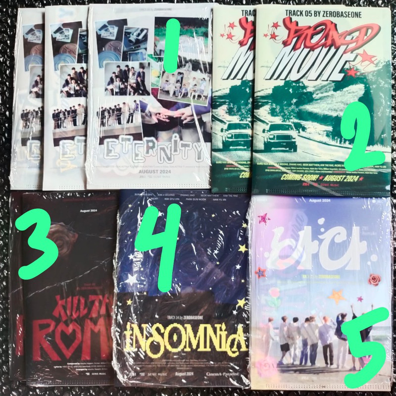 album only zerobaseone zb1 Eternity / The movie / Kill The Romeo / Insomnia / The Sea