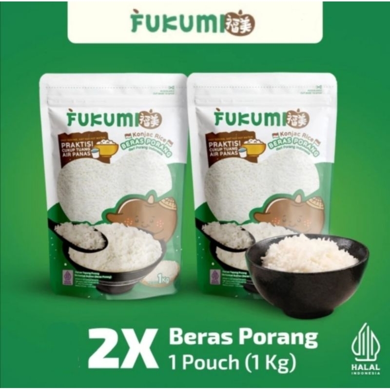 FUKUMI 1KG/ FUKUMI RICE 2 KG/ FUKUMI BERAS PORANG 1 KG/ FUKUMI 2 KG