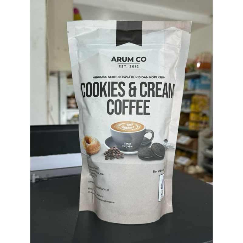 

ARUM CO bubuk minuman cookies & cream coffee 500gr