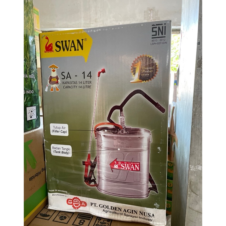 KODE J75V tangki manual swan 14 liter sprayer manual swan 14 sparyer manual 14 liter