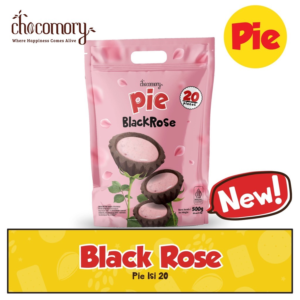 

Chocomory Pie Black Rose Isi 20 500g