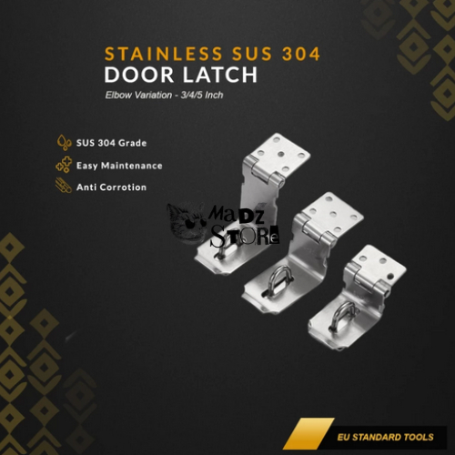 Bracket Lock Breket Braket Overpal Siku Dudukan Tatakan Stainles Tempat Gantungan Grendel Gembok Kun