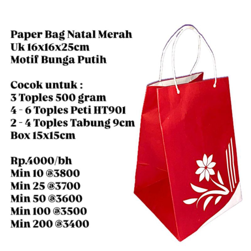 

Paper Bag Merah Uk 16x16x25cm