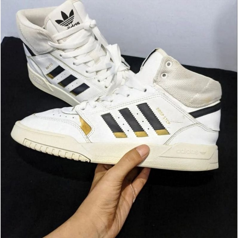Adidas Drop Step Sepatu Sneakers Putih dengan Kulit Pria