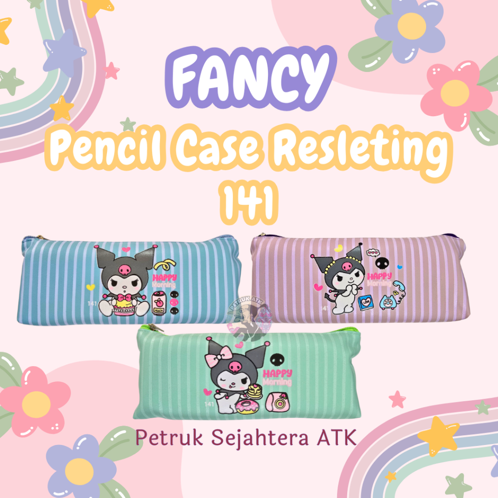 

[PCS] PENCIL CASE RESLETING KARAKTER LUCU 141 TEMPAT PENSIL KOTAK PENSIL ZIPPER