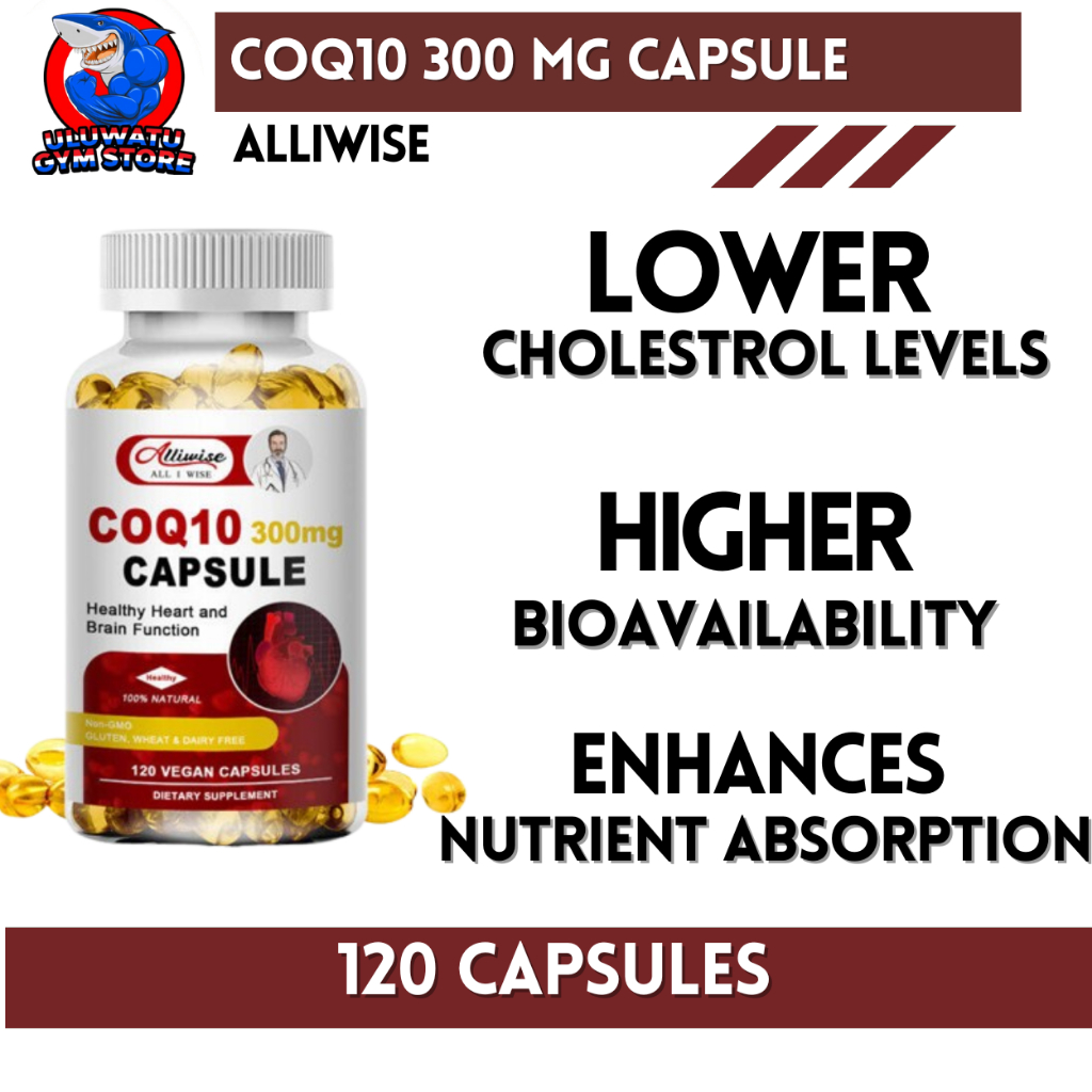 Alliwise COQ10 300 Mg 120 Capsules
