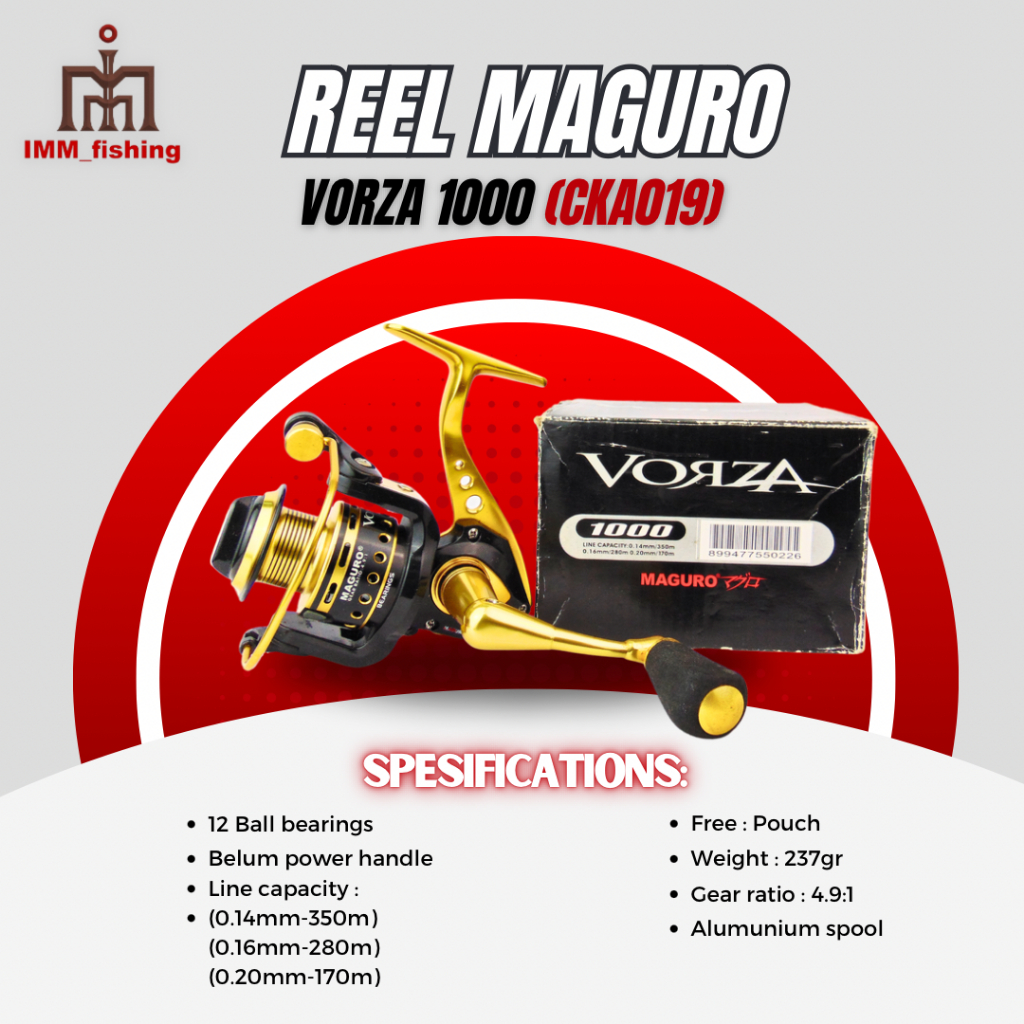 REEL MAGURO VORZA | Alat Gulungan Pancing | Spinning