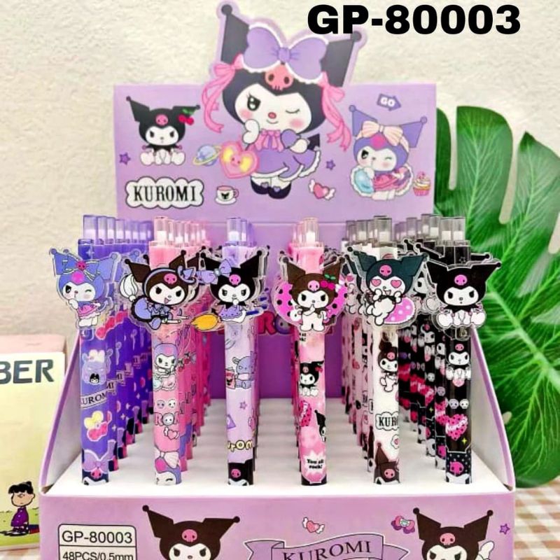 

Pulpen Karakter Kuromi Cetek/Klik/Pen Cair Hitam/Bagus/Murah