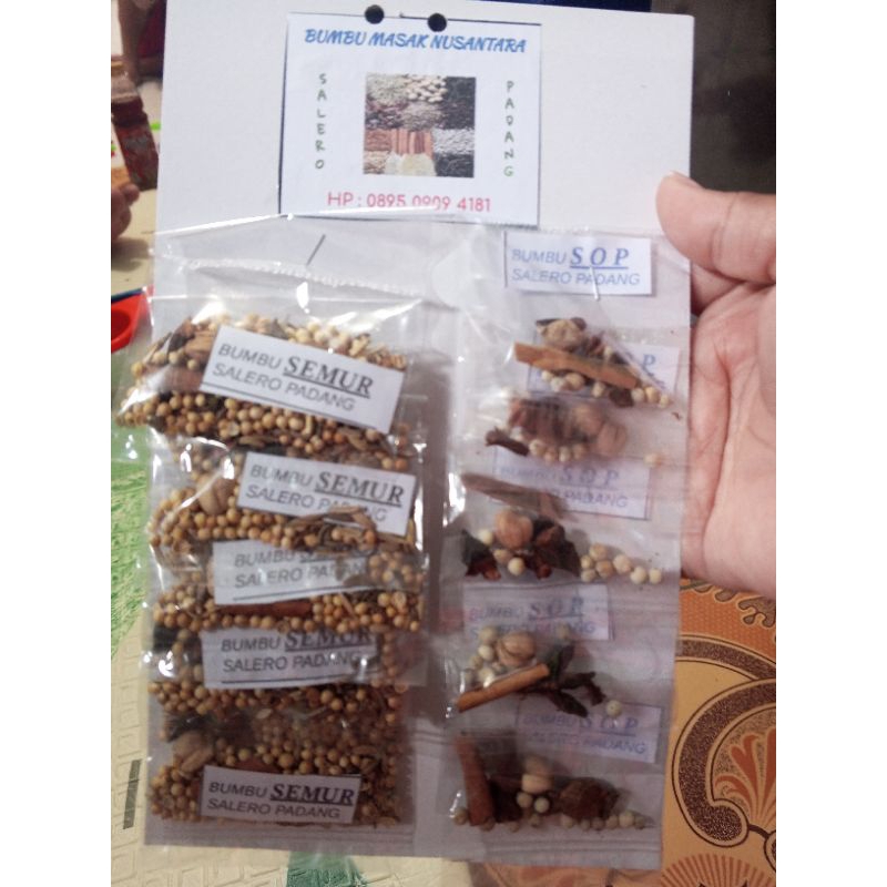 

bumbu masak nusantara salero padang / minimal order 5 pcs / rempah bungkusan
