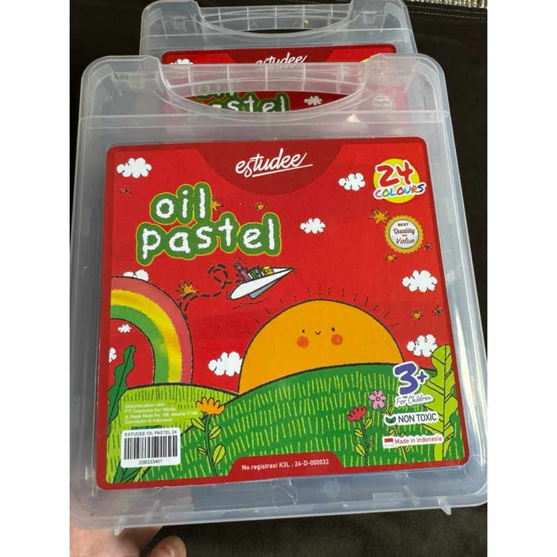 

Baru krayon estudee oil pastel is 24 warna