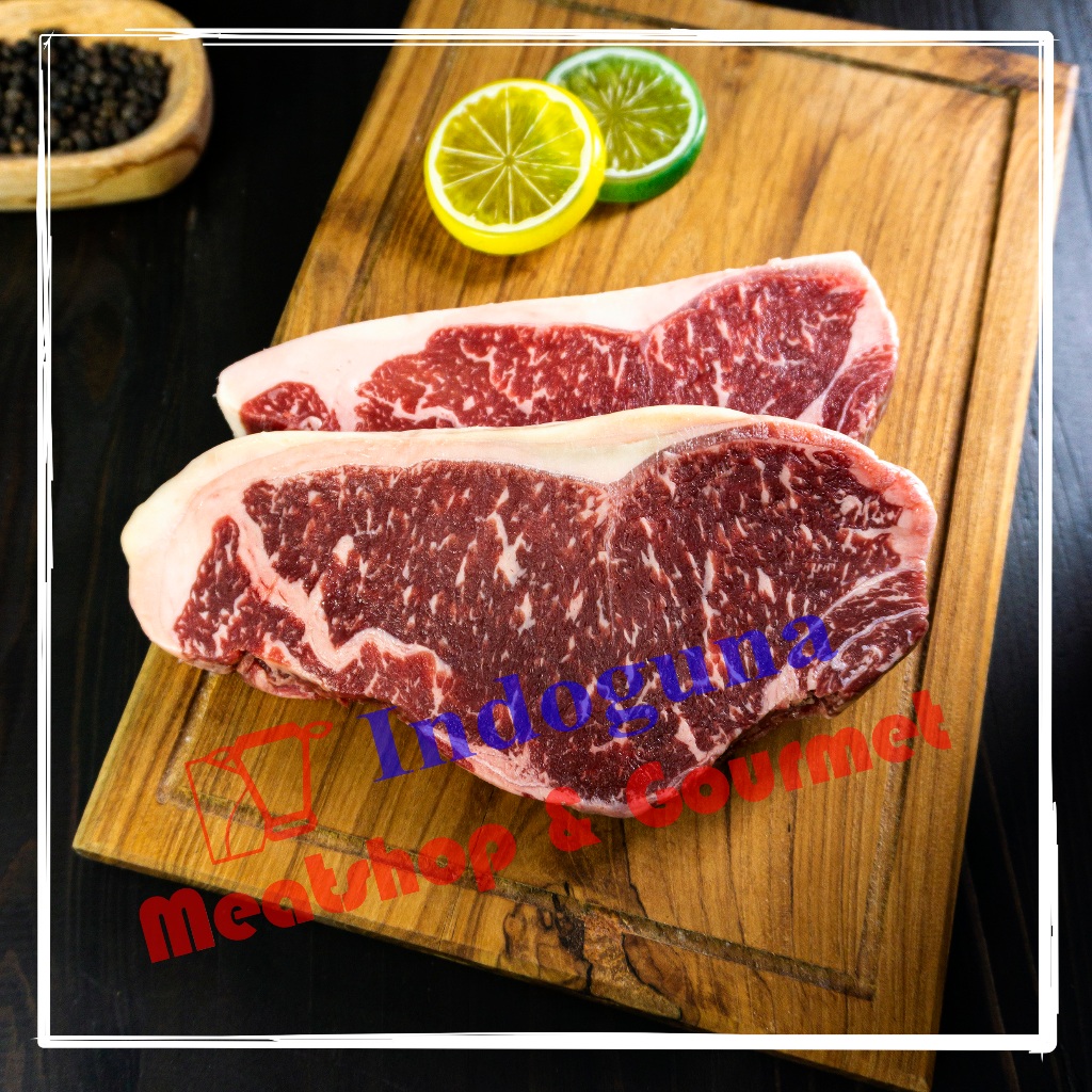 

Aussie Australian Wagyu Beef Striploin Marbling Mb.4-5 Steak