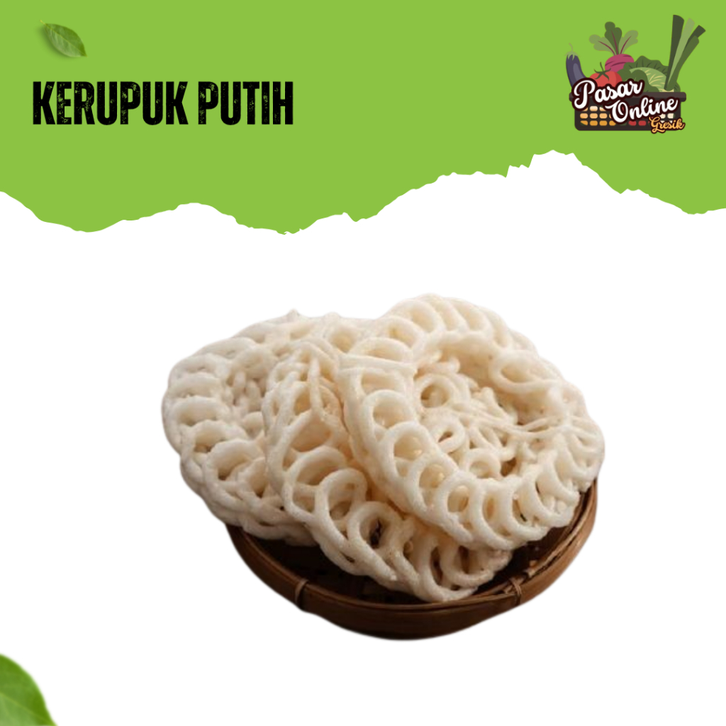 

KERUPUK PUTIH ENAK - 10PCS