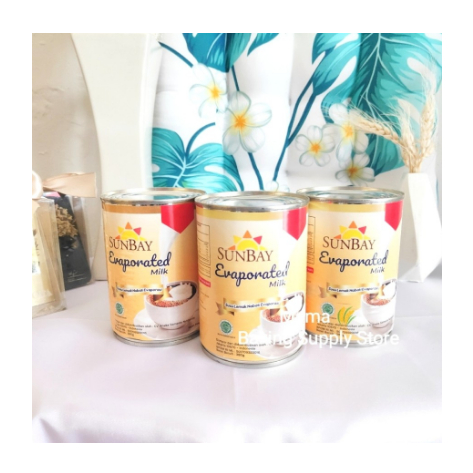 

Sunbay Evaporated Milk 380 ML Susu Lemak Nabati Evaporasi