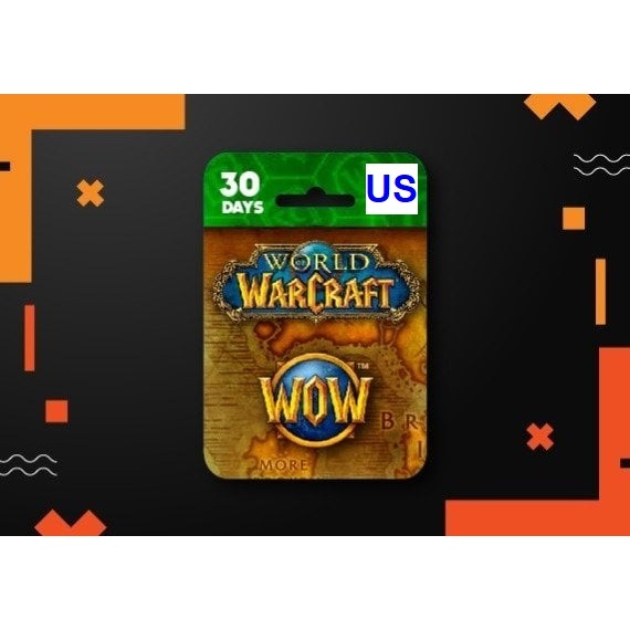 World of warcraft game time subscription 30 hari card