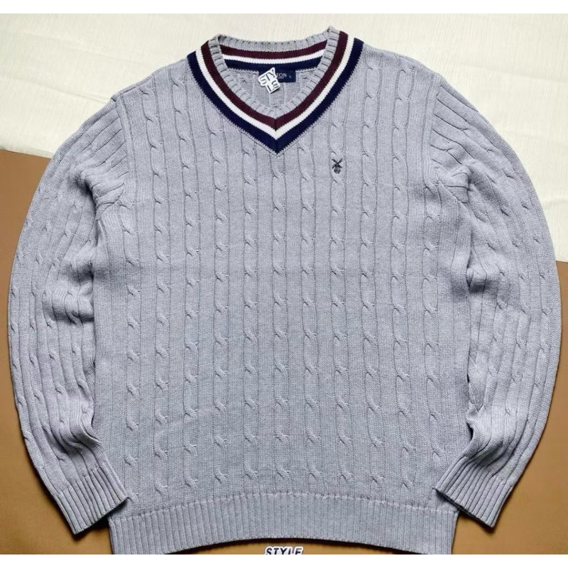 knitwear academia cable noton grey