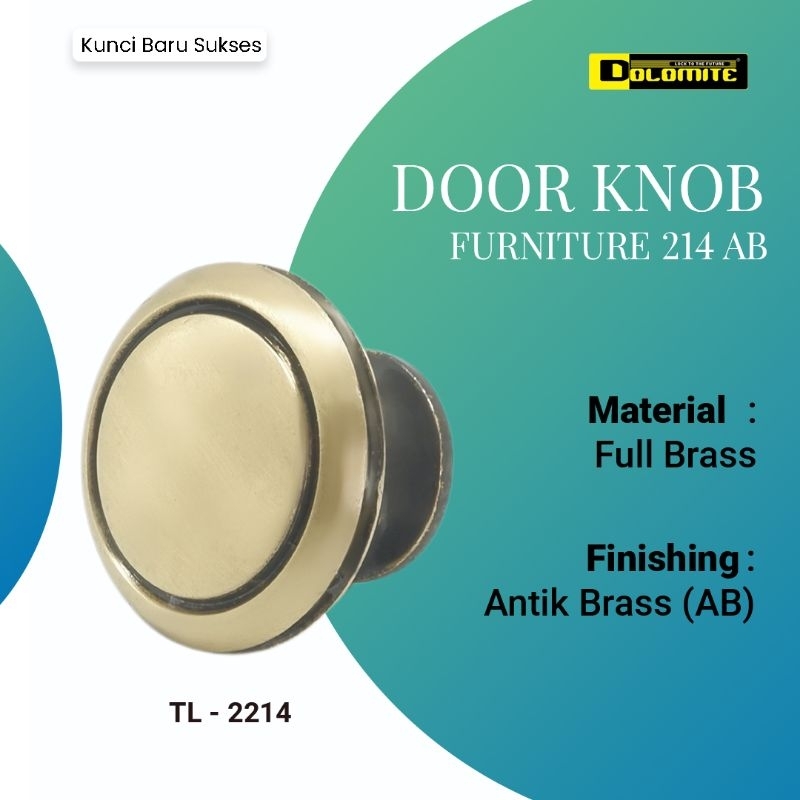 Tarikan / handle/ knob laci Dolomite antik