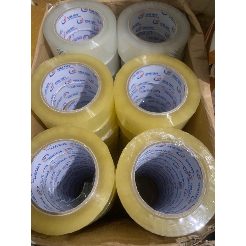 

PROMO!!! LAKBAN 100 yard x 45mm per 1 - 6 pcs star tape