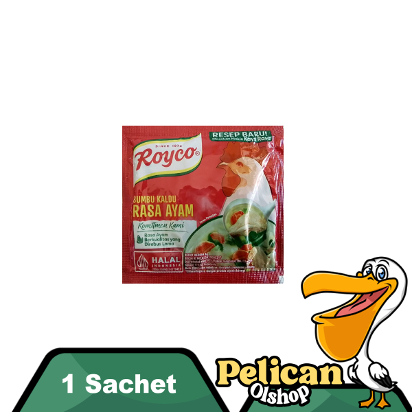 

Royco Ayam Sachet 1 Pcs Satuan Kaldu Bumbu Masak Instant Kemasan Kecil