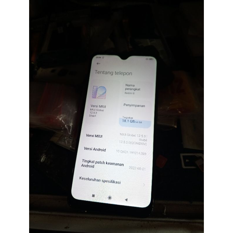 jual mesin only redmi 8 no pola no sandi TESTED NORMAL 4/64 YG SAYA JUAL MESIN SJ YA GAN